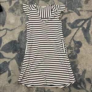 Monteau Striped Navy and White Dress